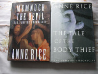 2 Anne Rice Hardcover books for $5 - Memnoch & Body Thief