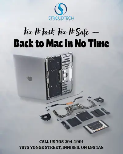 #1 MACBOOK REPAIR  705 294 4991 BARRIE - INNISFIL, View more