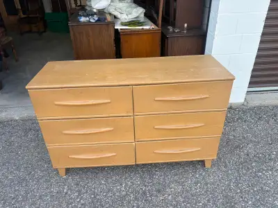 Free delivery used Six-Drawer Wooden Dresser, View more