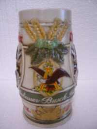 Vintage Budweiser CLYDESDALES Ceramic Beer Stein