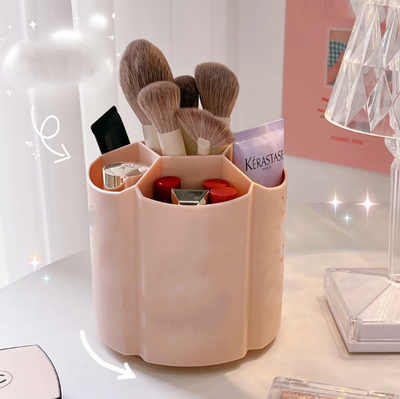 Spinning Pen Stationery Storage Organizer Cosmetics Brush Holder, View more