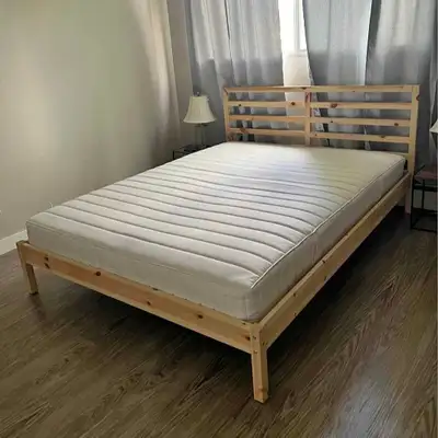 Delivery Available: Double/Full Size bed frame and mattress, View more