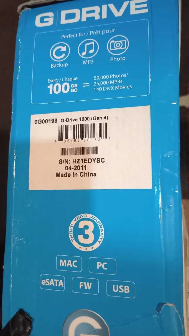 G-Drive 1TB in Desktop Computers in St. Albert - Image 3