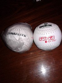 2 BRAND NEW SOFTBALLS