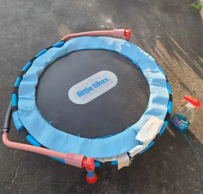 Used condition. It's a little over 36" inches in diameter. Only to be used under adult supervision....