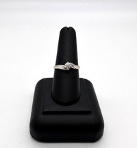 14K White Gold 2.95GM Diamond Engagement Ring $235
