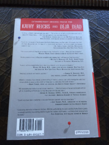 " Deja Dead " by Kathy Reichs - 1st Edition Hardcover - mint -$5 in Fiction in City of Halifax - Image 2