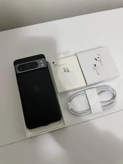 Google Pixel 8 Pro 256GB **Airpods/Charger Set/Delivery**, View more