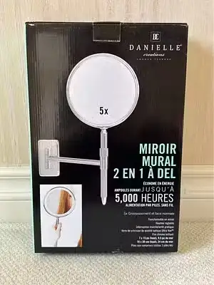 LED Wall Mount 2-in-1 Magnifying Mirror BNIB, View more