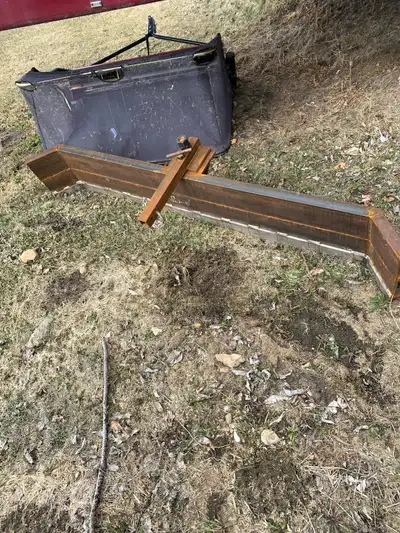 For sale 3 point hitch back blade, 60” wide 12” high with 3”stainless steel cutter. Well built, neve...