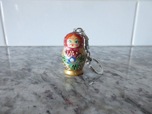 Wooden Matryoshka Style Keychain in Other in Edmonton - Image 2