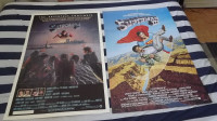 2 SUPERMAN VINTAGE MOVIE POSTERS BUNDLE/1980'S/DC SUPERHERO