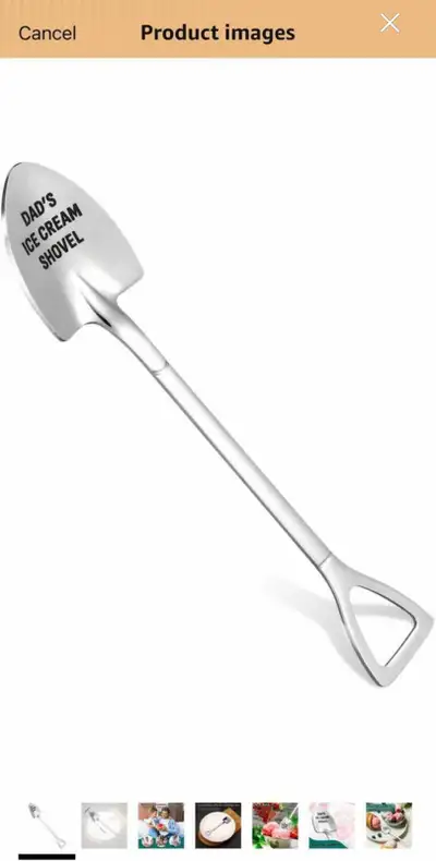 NEW! Stainless Steel Large Ice Cream Spoon, View more