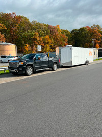 Habitable motorized sports trailer 30 feet race trailer