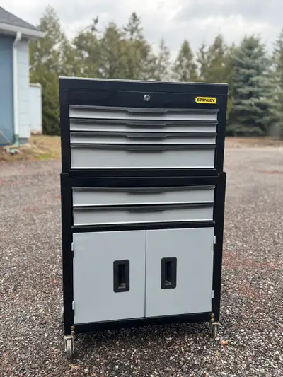 Two-piece Stanley tool chest, View more