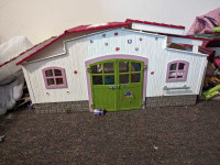 schleich horse barn, house and truck