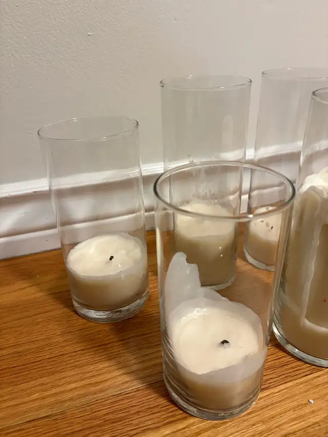 Pillar Vases with Candles in Home Décor & Accents in Calgary - Image 5