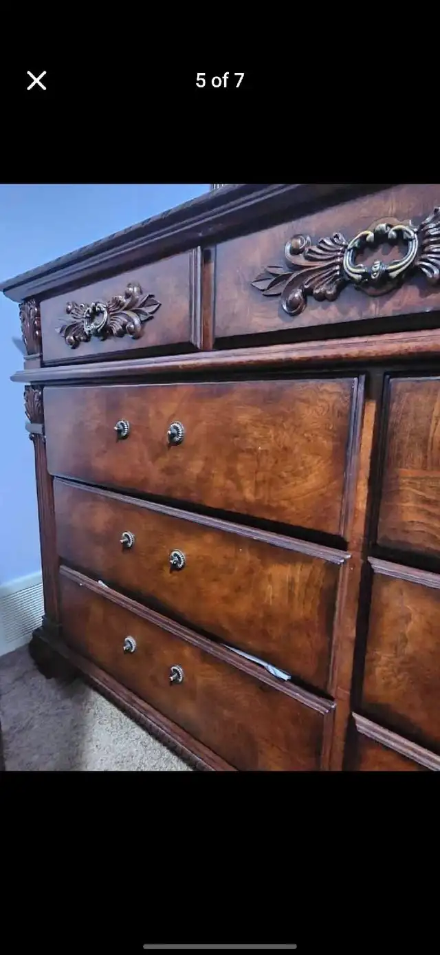 Solid Wood Dresser with Mirror63436969960579123