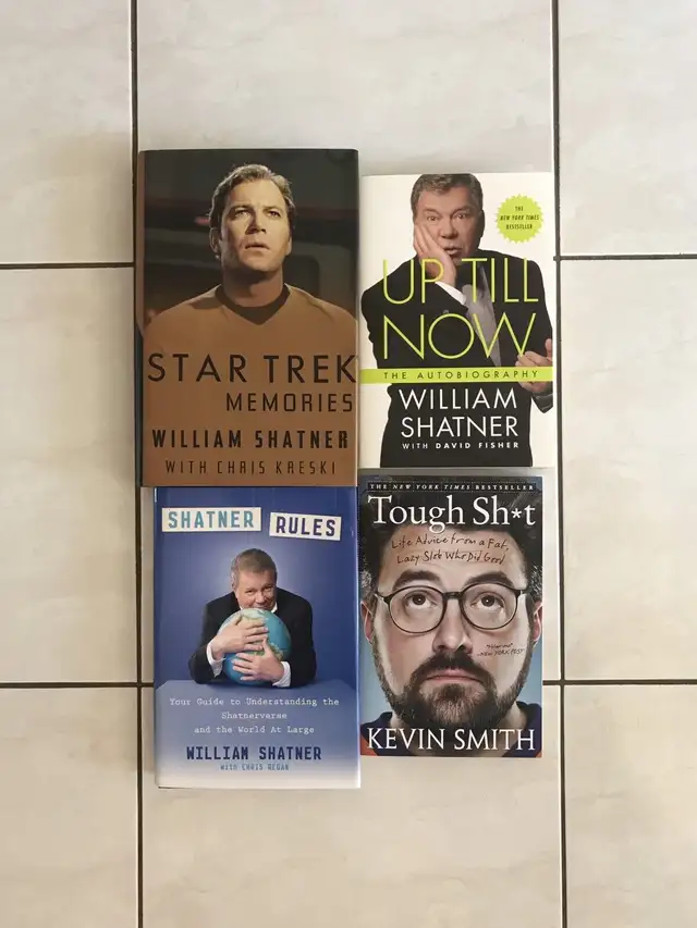 WILLIAM SHATNER & KEVIN SMITH AUTOBIOGRAPHIES/BIOGRAPHIES BOOKS