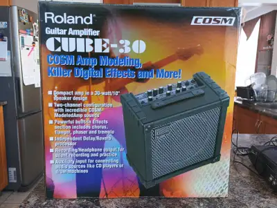 Roland Cube 30 Guitar Amplifier - in-box ; fully functional., View more