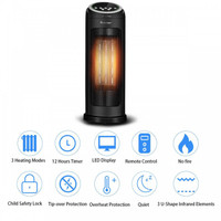 1500 W LED Portable Oscillating Space Heater for sale