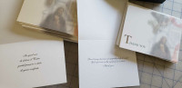 Bereavement Thank you  cards and envelopes. Italian & English