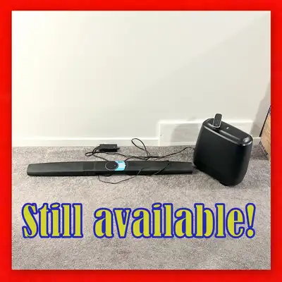 Polk Surround Sound Speaker Bar, Powered Subwoofer & Remote!, View more