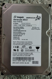 Seagate Barracuda ATA IV 40 GB Hard Drive