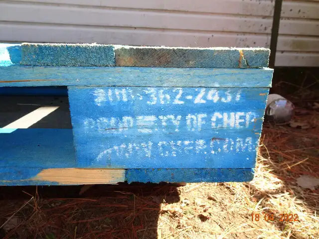 Palettes de bois bleues en bois franc très solides in Other in Lanaudière - Image 4