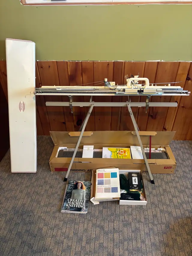 Brother knitting machine and ribbing attachment.  in Hobbies & Crafts in Peterborough - Image 2