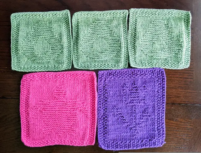 Dishcloths, scrubbies, coasters - 100% cotton, handmade in Hobbies & Crafts in Calgary - Image 3