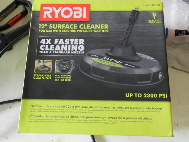 RYOBI 1800 PSI 1.2 GPM Cold Water Electric Pressure Washer + Sur in Other in Belleville - Image 4
