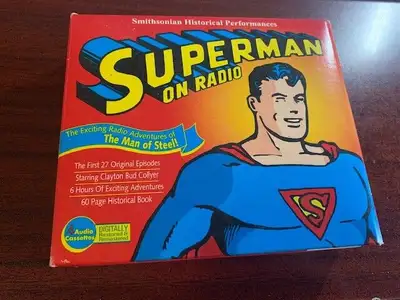 Superman On Radio Box Set Cassette Tapes Smithsonian Historical Performances 4 tape cassette tape se...