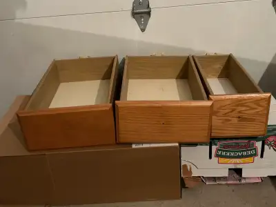 I have 3 Kitchen Cabinet drawers that were left from a recent reno. These were produced by Raywal an...