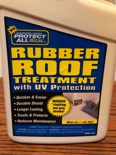 New Protect All Rubber Roof Treatment with UV Protection, View more