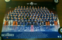 Toronto Maple Leafs Poster NHL Top 100 Players All-Time NEW