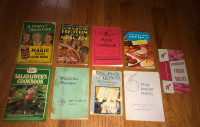 Vintage '60s Cook Books Quaker Oats Crisco Magic Baking Powder +