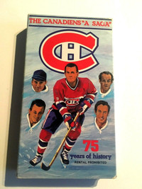 NHL Montreal Canadiens 1985 VHS The Canadiens A Saga Hockey