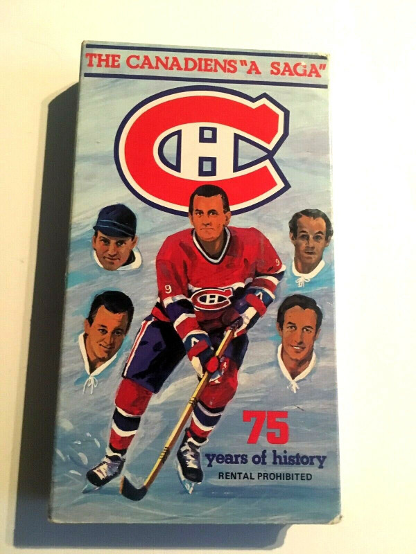 NHL Montreal Canadiens 1985 VHS The Canadiens A Saga Hockey dans Art et objets de collection  à Laval/Rive Nord