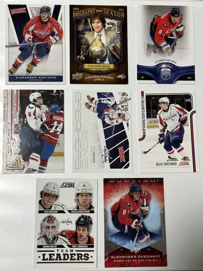Alex Ovechkin hockey card lot, View more
