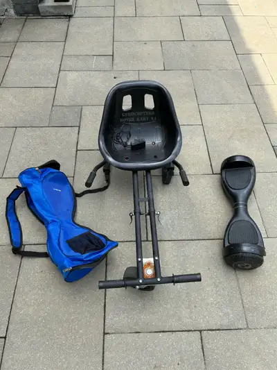 - Hoverboard - Kart Hoverboard - Chargeur Hoverboard - Étui hoverboard - L’Hoverboard a déjà été uti...