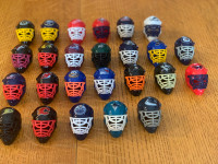 (25) NHL Goalie Gumball Masks w/Standings Placard