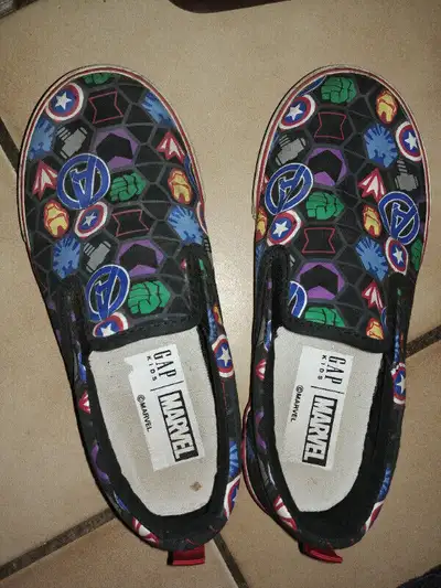 Easy on, run out the door summer shoes. Or, slip on GAP shoes also make great indoor school shoes th...