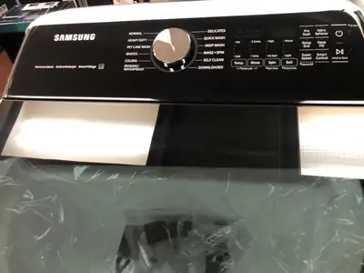Open Box-Scratch and Dent Samsung Top-Load Washer & Dryer Set, View more