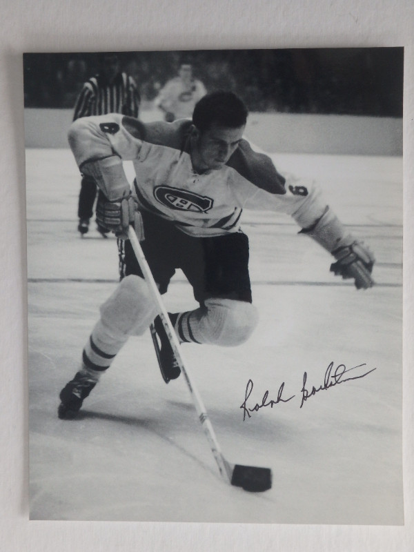 RALPH BACKSTROM  Montreal Canadiens Signed 8 x 10 Photo With COA in Arts & Collectibles in Dartmouth