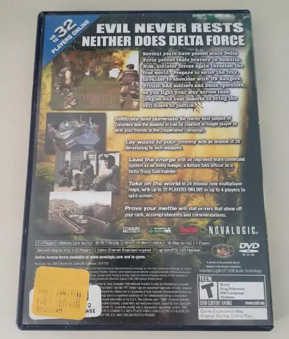 PlayStation 2 PS2 Delta Force Black Hawk Down  - complete in Arts & Collectibles in Markham / York Region - Image 3