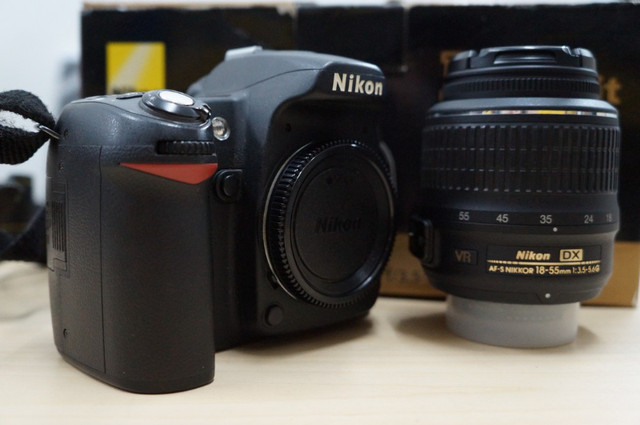 Nikon D80 DSLR Camera with 18-55mm f/3.5-5.6 VR Lens in Cameras & Camcorders in Burnaby/New Westminster