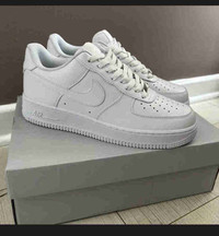 White Air Force 1s Size 12 in kids 