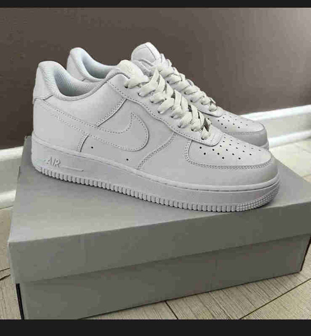 White Air Force 1s Size 12 in kids  in Kids & Youth in Chatham-Kent