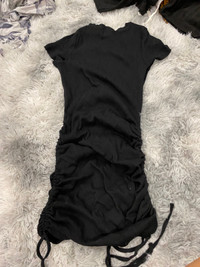 Adjustable black dress